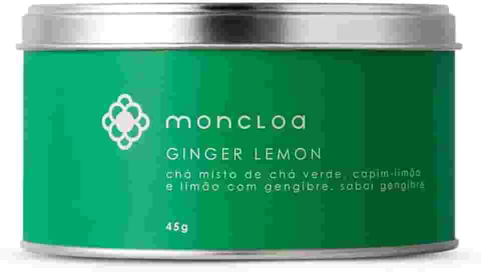 Moncloa Chá Misto de Limão e Gengibre - Ginger Lemon - Chá Verde Detox com Capim-Limão - Suporte ao Sistema Imunológico - Quebra de Gordura e Acelera Metabolismo - Perfeito para Cha Detox