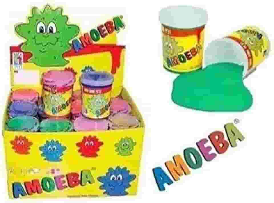 3 Amoeba Original Colorida Geleia Slime Massinha Geleinha