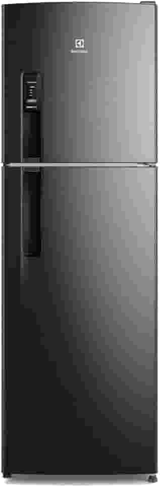 Electrolux Geladeira Electrolux Frost Free 400L AutoSense Duplex Black Inox Look (TF44B) 220V