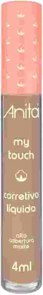 Corretivo Líquido Matte Anita My Touch Médio 3 - Acabamento Sequinho, Não Craquela, Leveza e Custo-Benefício