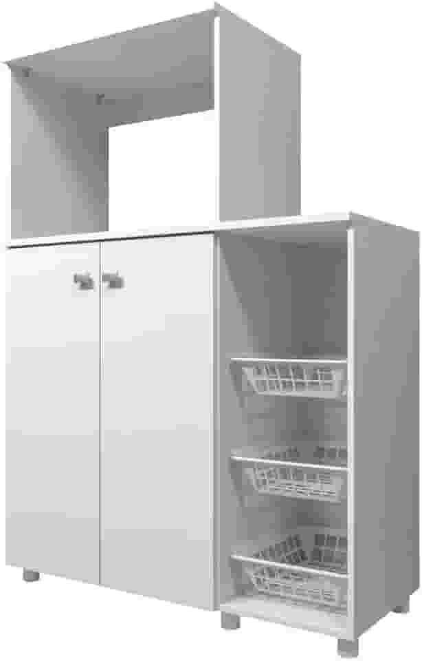 Balcão Multiuso 2 Portas Com Fruteira Branco Multimóveis