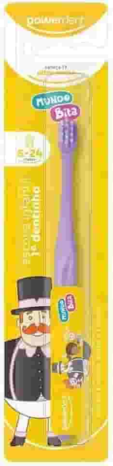 Escova Dental Infantil Primeiro Dentinho Mundo Bita Lilás Powerdent - Criança de 6 a 24 meses