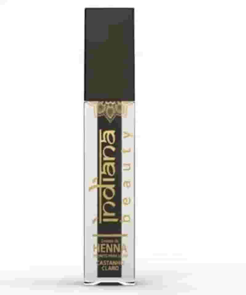 Henna Sobrancelhas Pronta Profissional Indiana Beauty 4,5g Extrato de Renna Preto Castanho Escuro Médio Claro e Ruivo (Castanho Claro)
