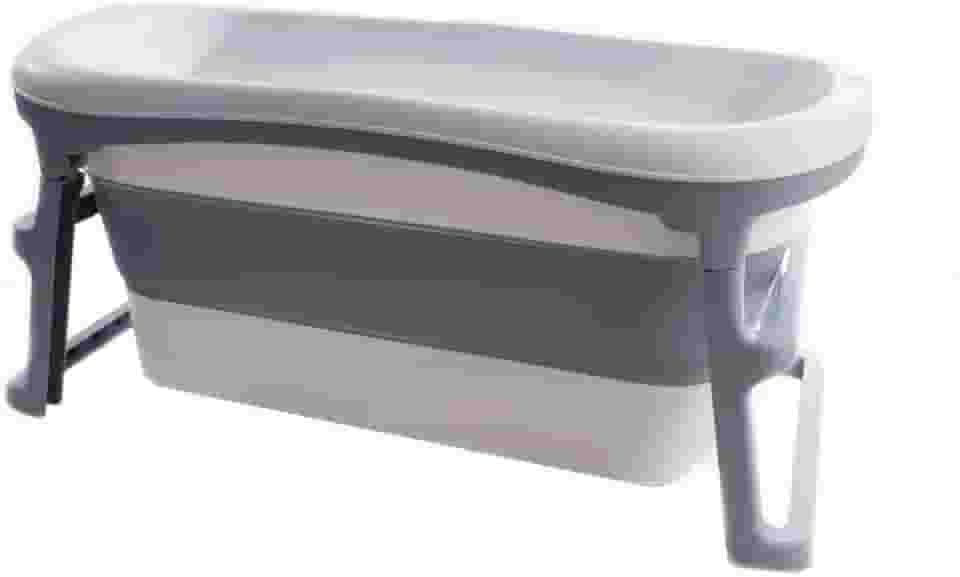 Banheira Dobrável Adulto Cinza, KaBaby, Cinza