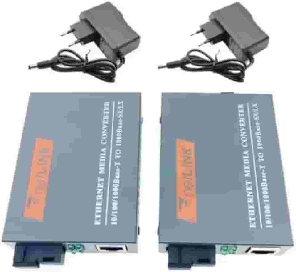 Conversores Mídia Gigabit 1000 Mb (par A + B) Fibra Óptica