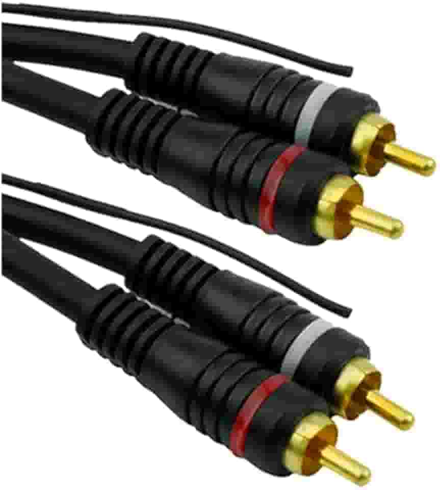 PIX Cabo Rca - 2 + 2 Rca 6 Mm Preto 5M - com Fio Remote