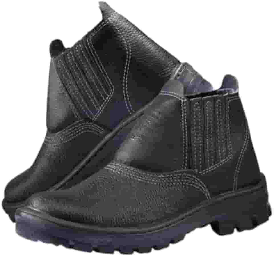 Bota Botina Epi Calçado Unissex Couro Segurança P/trabalho Monodensidade CA (33)