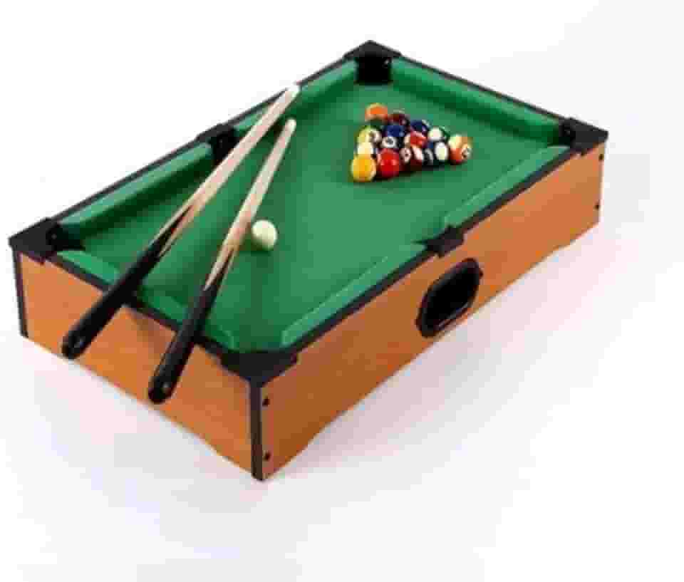 Brinquedo Mini Bilhar Mesa de Sinuca Infantil Completa