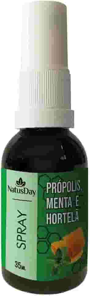 Spray Extrato Própolis, Menta e Hortelã (35ml) Natusday - Proporcionam alívio e refrescância imediata para garganta e mucosas
