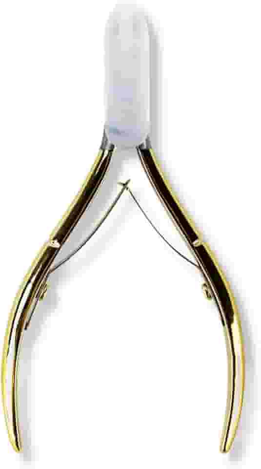 Alicate Removedor Cutícula Ergonômico Dourado Manicure Unha