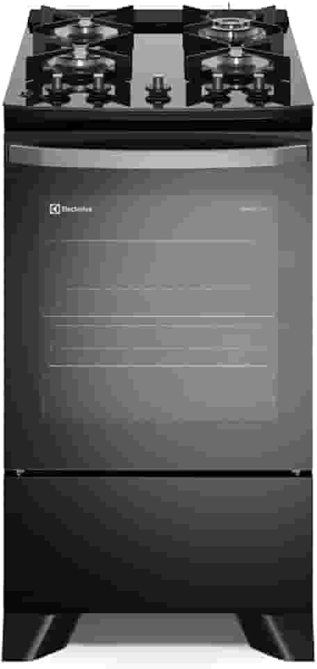 Fogão Electrolux 4 bocas Efficient com PerfectCook Preto (FE4GP) Bivolt