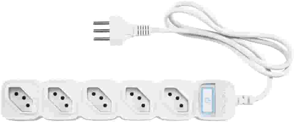 Filtro de Linha Inteligente com 5 tomadas Compatível com Alexa EWS 305 Branco Intelbras