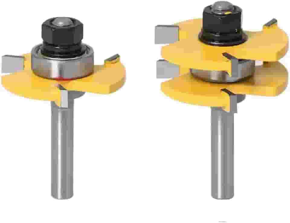 Fresa Para Túpia Haste 1/4 6,35mm Macho Fêmea P/ Madeira Pvc