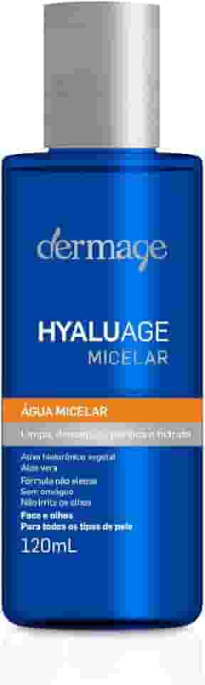 Hyaluage Água Micela, Demaquilante, Com Ativo Hialurônico Vegetal e Aloe Vera, Removedor de Maquiagem Livre de Fragrância, Seguro para os Olhos,120ml