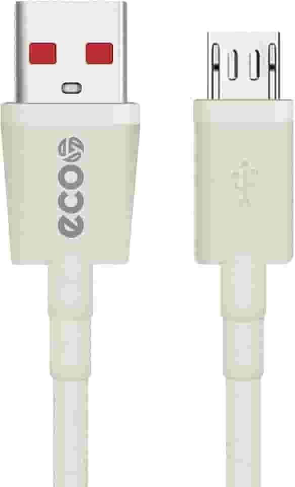 GreenEco Cabo USB para Micro USB V8 de 1M com Proteção Contra Sobretensão (Fibra de Trigo + PVC Reforçado Linha Ecológica da Gshield)
