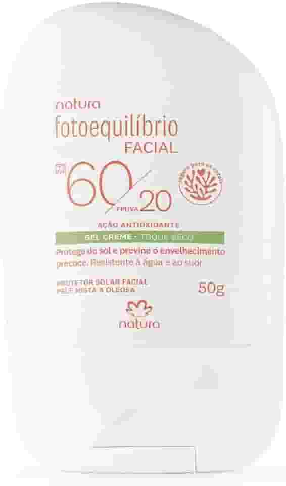 Protetor Facial Gel Creme FPS 60/FPUVA 20 Fotoequilíbrio - 50 g Natura