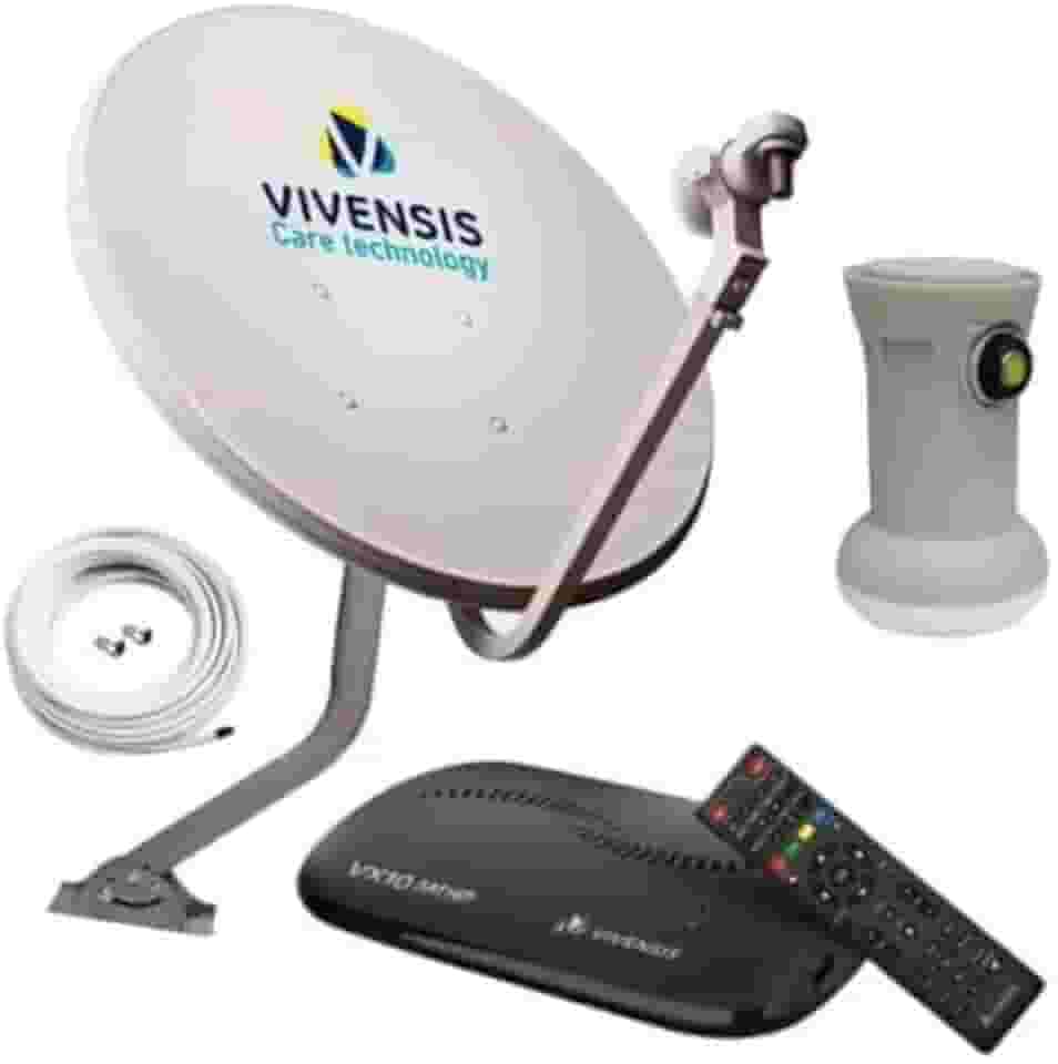 Kit Parabólica Ku Completo Vivensis para TV Digital