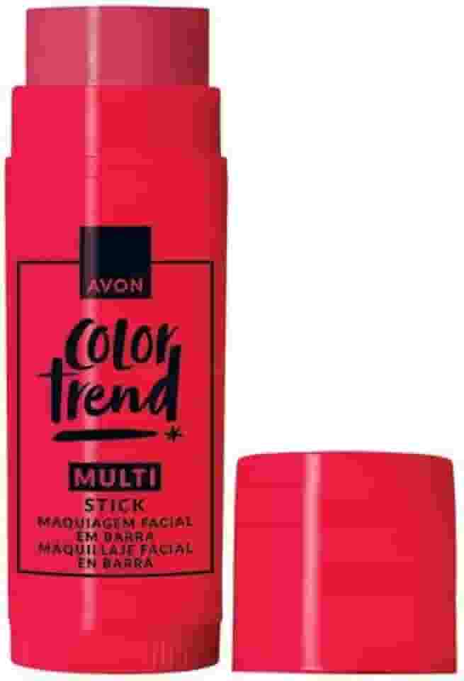 Avon Color Trend Multi Stick Maquiagem Facial em Barra Rose Pop, 6,5g, Uso Adulto Unissex, Beleza em Massa