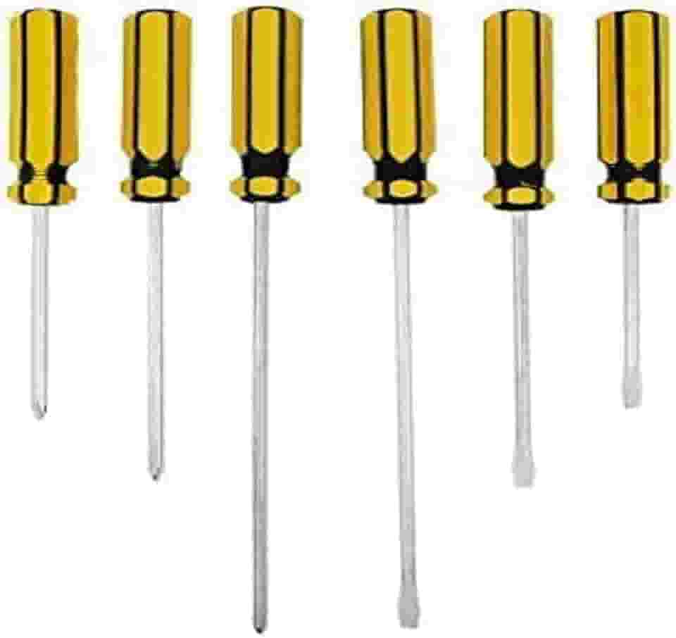 Western 306/5 Jogo Chave Fenda/Philips, Amarelo, 6 unidades