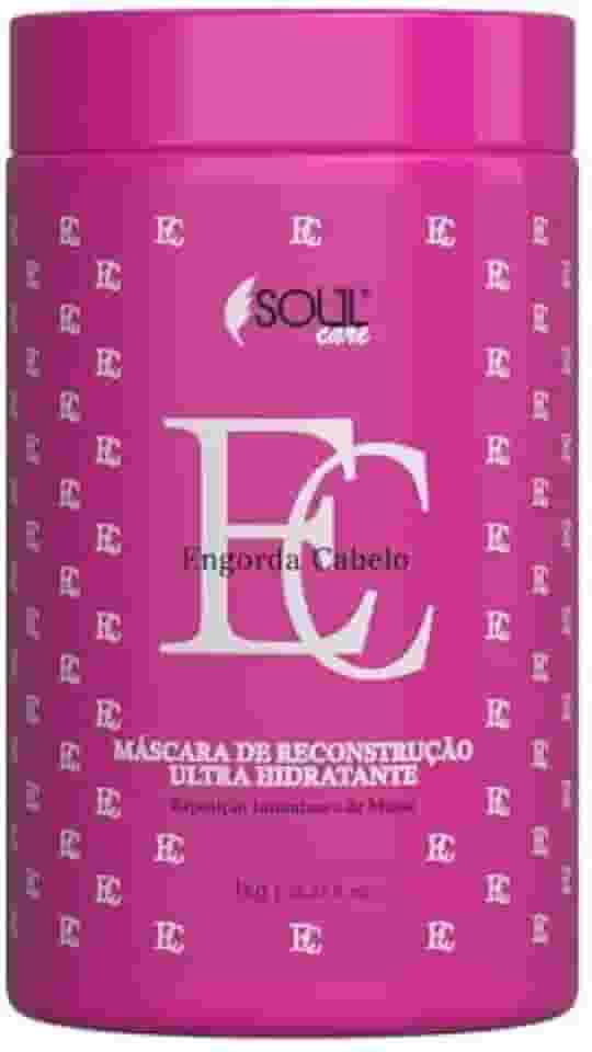 Máscara de Reconstrução Capilar Profissional Engorda Cabelo – Cauterização e Queratina SOS Soul Care (1kg)