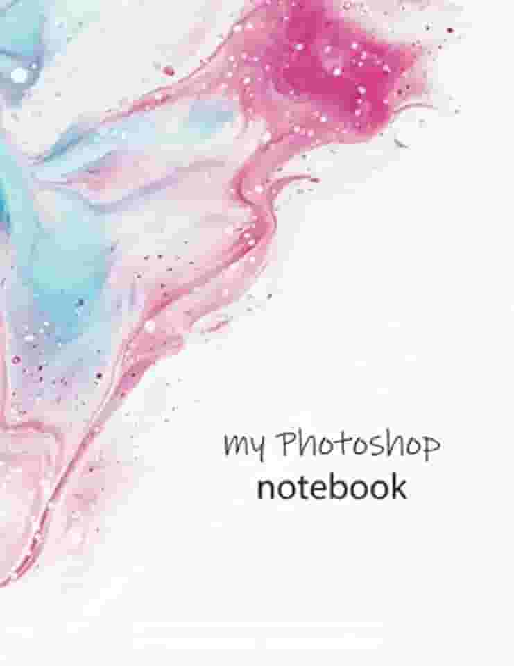 Notebook: Photoshop Color Waves, Lined, Soft Cover, Letter Size (8.5 x 11 inches) – Large format tool for your ideas and projects: Men`s and Women`s ... editor artist journal & diaries in classroom