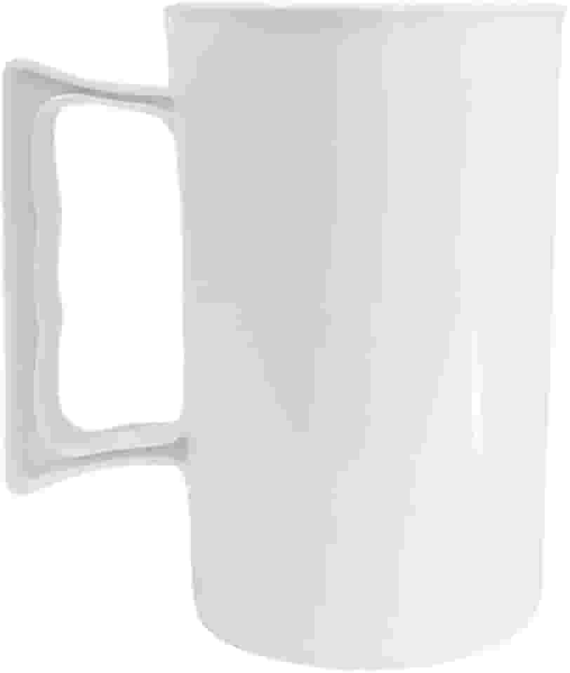 Kit 30 Copos Acrílico Liso Para Chopp 350ml Caneca Para Cerveja Com Alça (Branco)