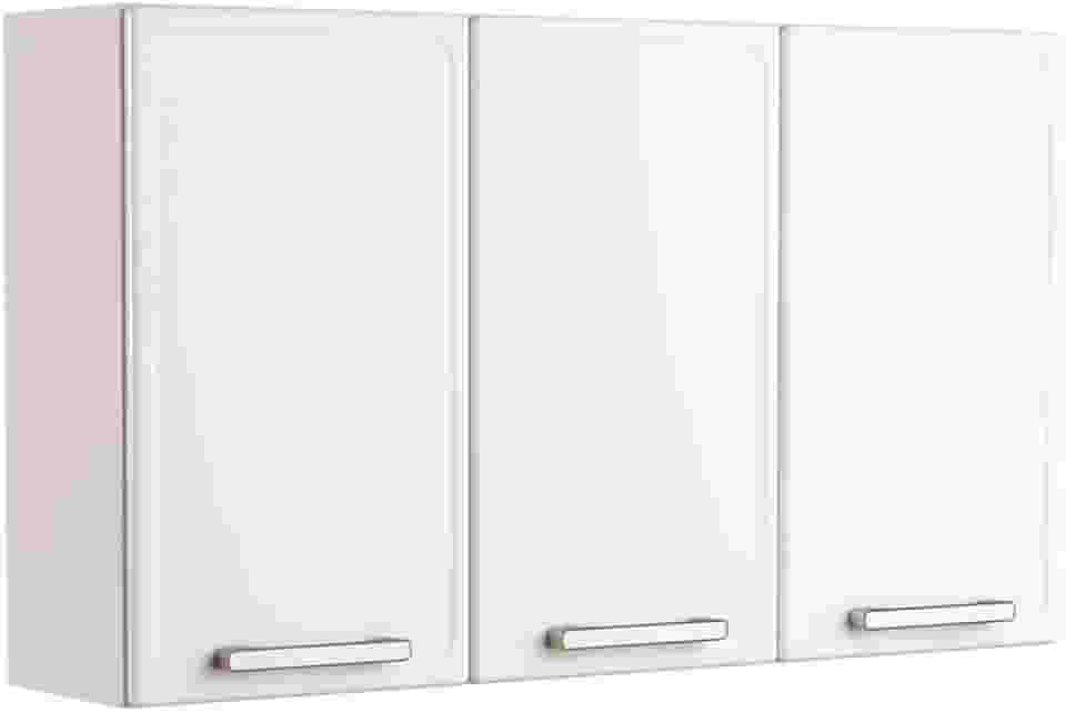 Armário Aéreo Alto Cozinha em Aço 3 Portas Gourmet Bertolini