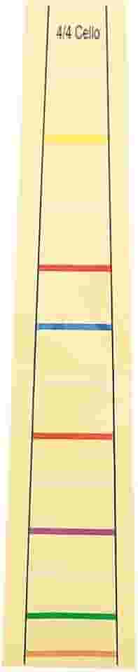 Adesivos de etiqueta de escala de violoncelo tamanho 4/4 – Adesivo removível para dedo de violoncelo marcadores de posição dos dedos para iniciantes