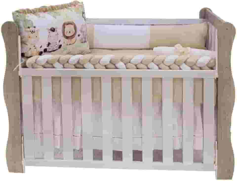 Kit De Berço Americano E Nacional Sublimado Com 10 Peças (Floresta)