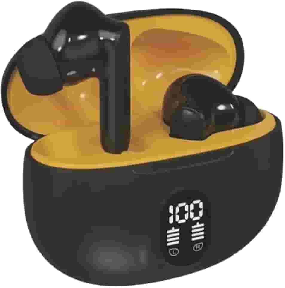 Fones de Ouvido Bluetooth 5.3 Sem Fio – Som Potente com Graves Intensos, Microfone Integrado, Resistência IPX5 à Água e Poeira, Ideais para Corrida, Ciclismo e Treinos (Preto)