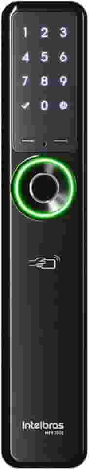 Fechadura Inteligente de Embutir Sem Maçaneta MFR 7001 Preta Intelbras