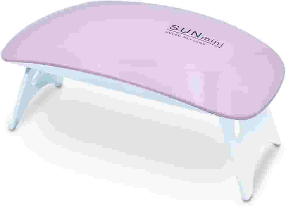 Mini Cabine Led/uv Sun Mini Portátil 6w Unhas Gel Rosa Bivolt