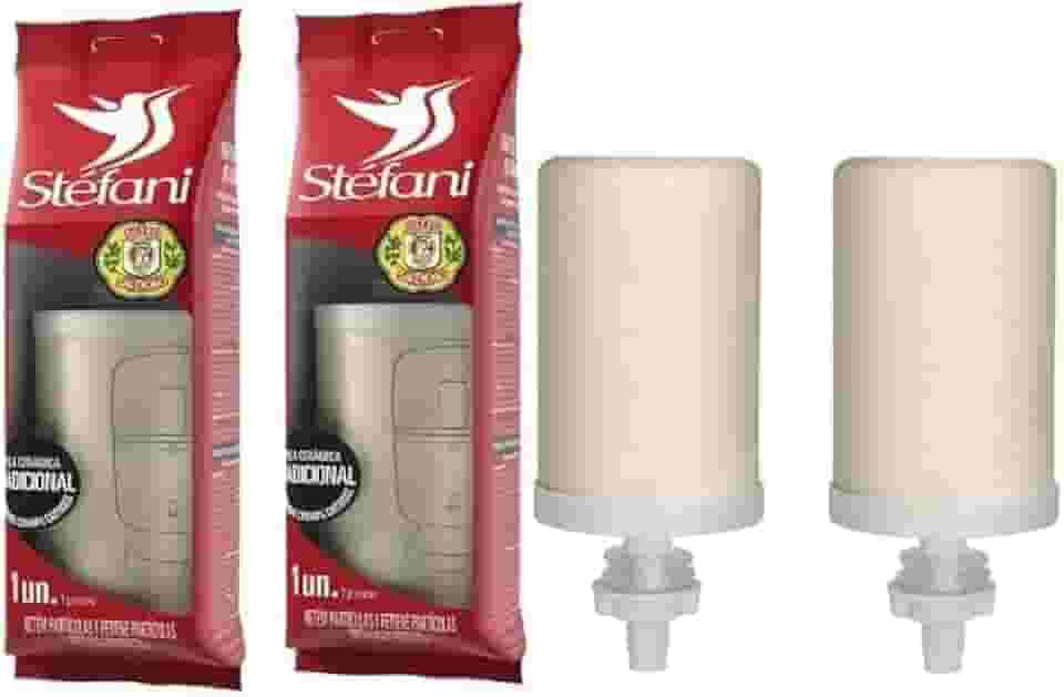 Kit 2 Velas Stéfani Tradicional São João para Filtro de Água de Barro (c/Parede Microporosa)