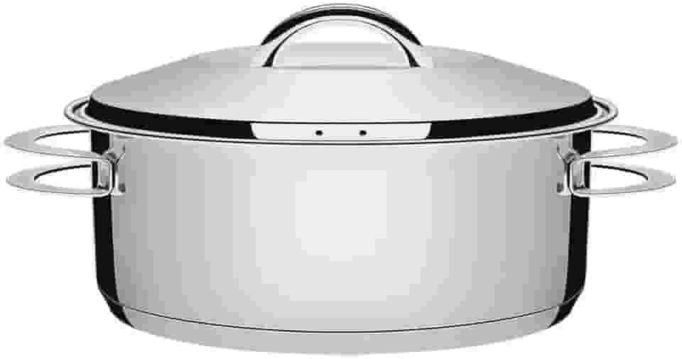 Caçarola Rasa com Fundo Triplo, Tramontina, Solar 62503240, Inox, dimetro de 24 cm