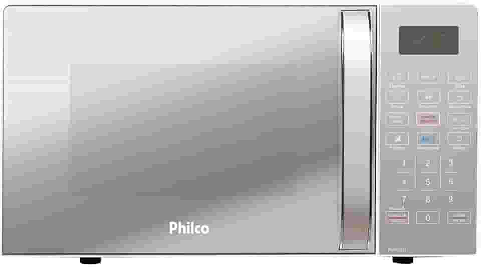 Micro-ondas Philco 20 Litros Limpa Fácil Espelhado Branco PMO23EB - 220V