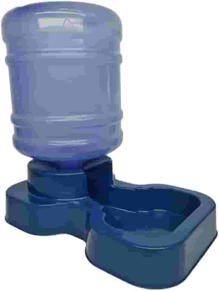Bebedouro Pet Automático Grande Porte Com Bombona Galão de 10 Litros Cães e Gatos (Azul)