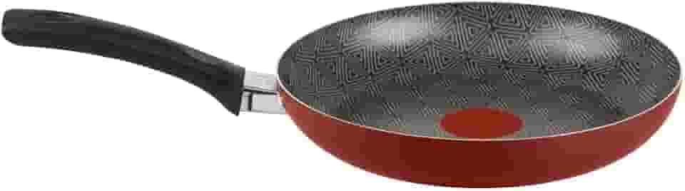 Frigideira Rochedo Facilita Vermelho 20cm com Antiaderente Resist - Limpa Fácil e Dura Mais, reforçado com partículas minerais, Thermo-Sinal e Cabos Reforçados
