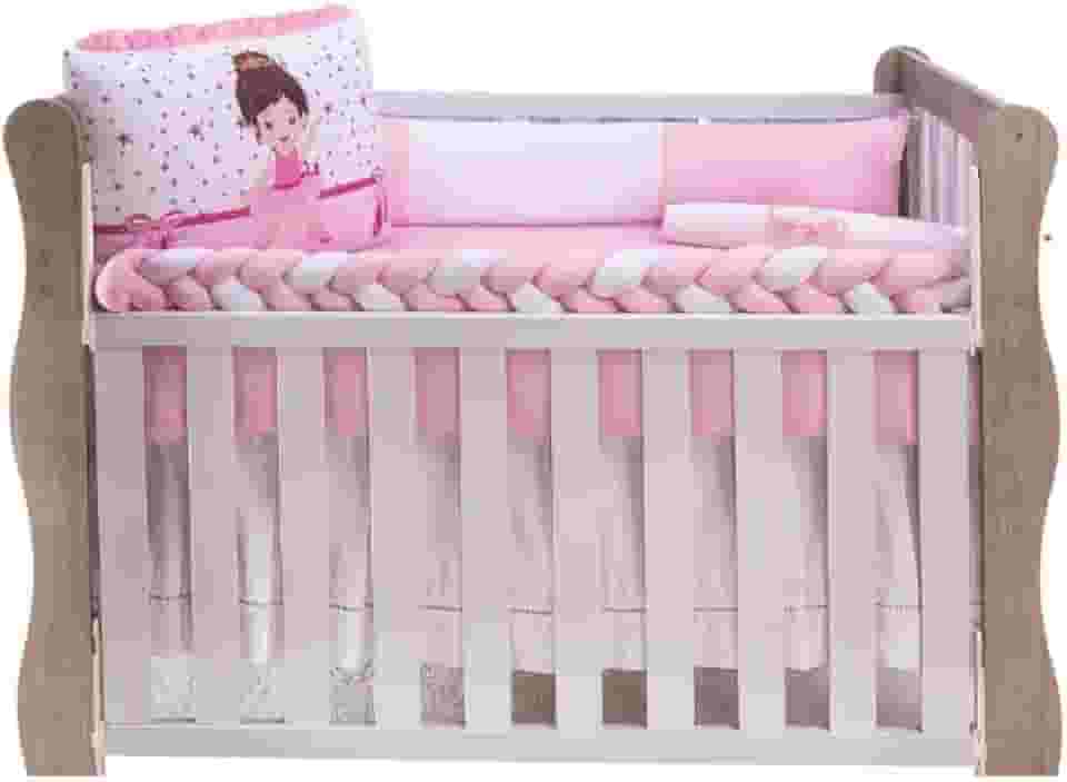 Kit De Berço Americano E Nacional Sublimado Com 10 Peças (Bailarina)