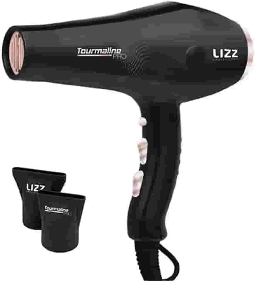 Lizz Professional Secador De Cabelo Secador De Cabelo Profissional Tourmaline Pro 2400W-220V St0004B Preto