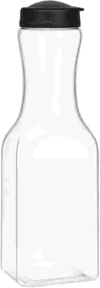 Garrafa Geladeira Pega Fácil 1,8 Litros Plástica Jarra Suco Água Tampa Prática (Preto)