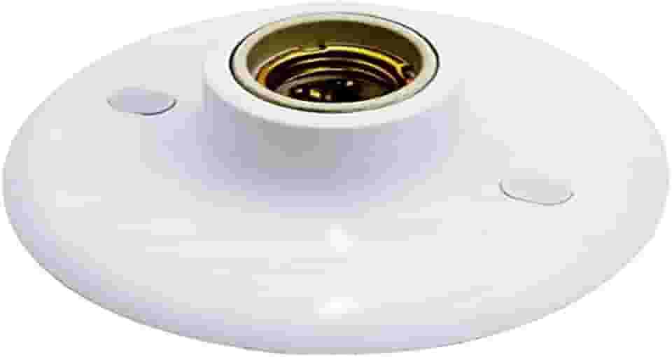 Plafonier Plafon Soquete Porcelana 100w Branco - Taschibra, E-27 SACO PLAST