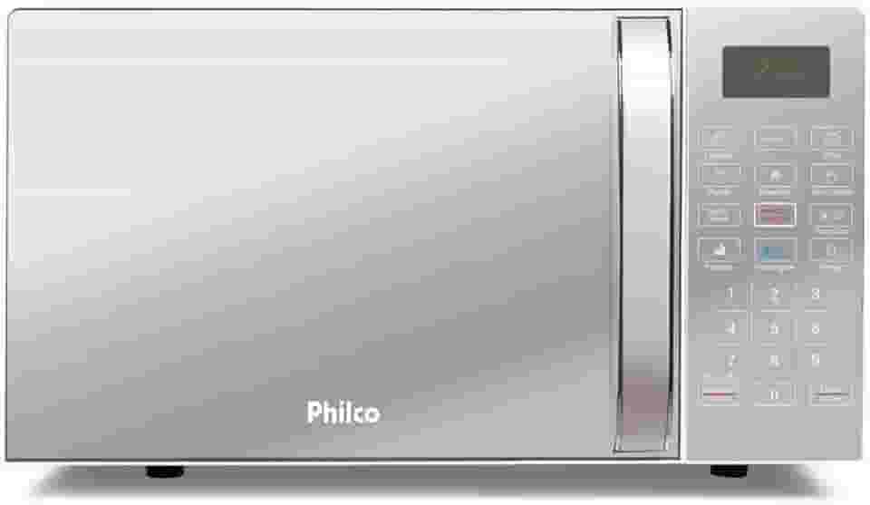 Micro-ondas Philco 20L, 1100W, Branco Espelhado, 110V