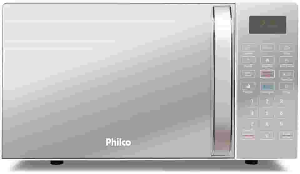 Micro-ondas Philco 20L, 1100W, Branco Espelhado, 110V