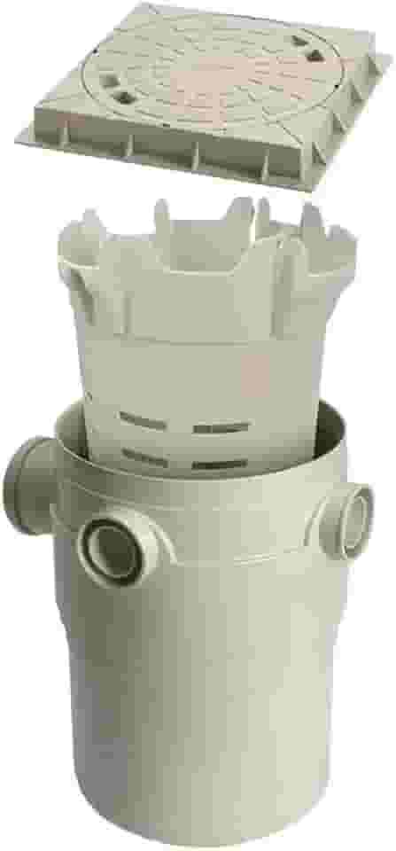 Caixa De Gordura Pvc Com Tampa, Porta Tampa E Cesto Amanco