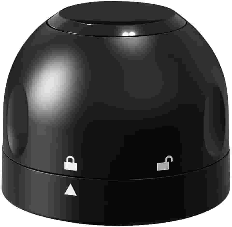 Tampa Rolha de Pressão Premium para Vinho e Champanhe, Vedação Hermética a Vácuo, Reutilizável, Preta