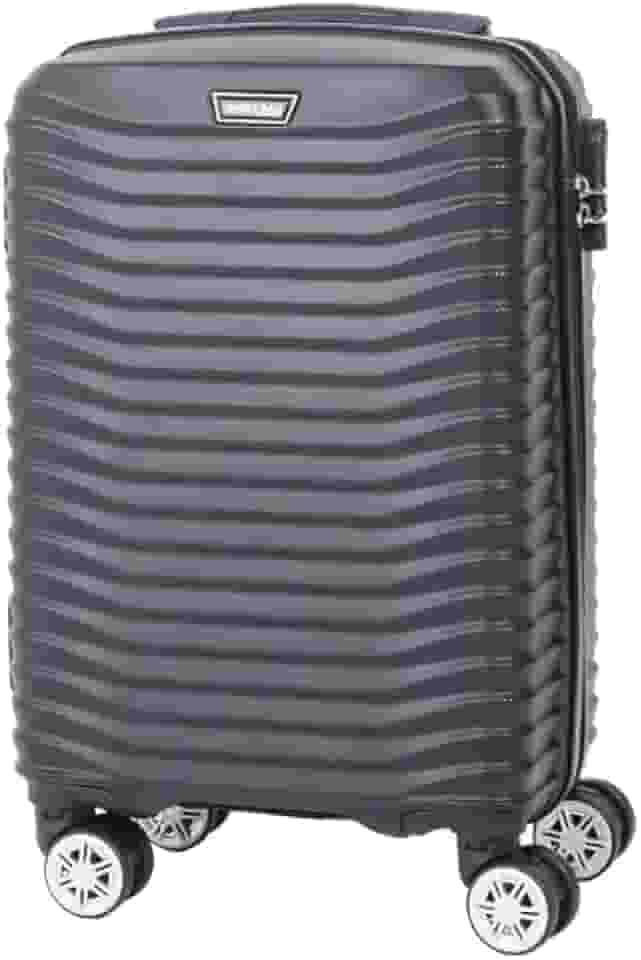 Mala De Viagem Bordo 10 Kg Abs 4 Rodas Duplas Cadeado Embutido (Preto)