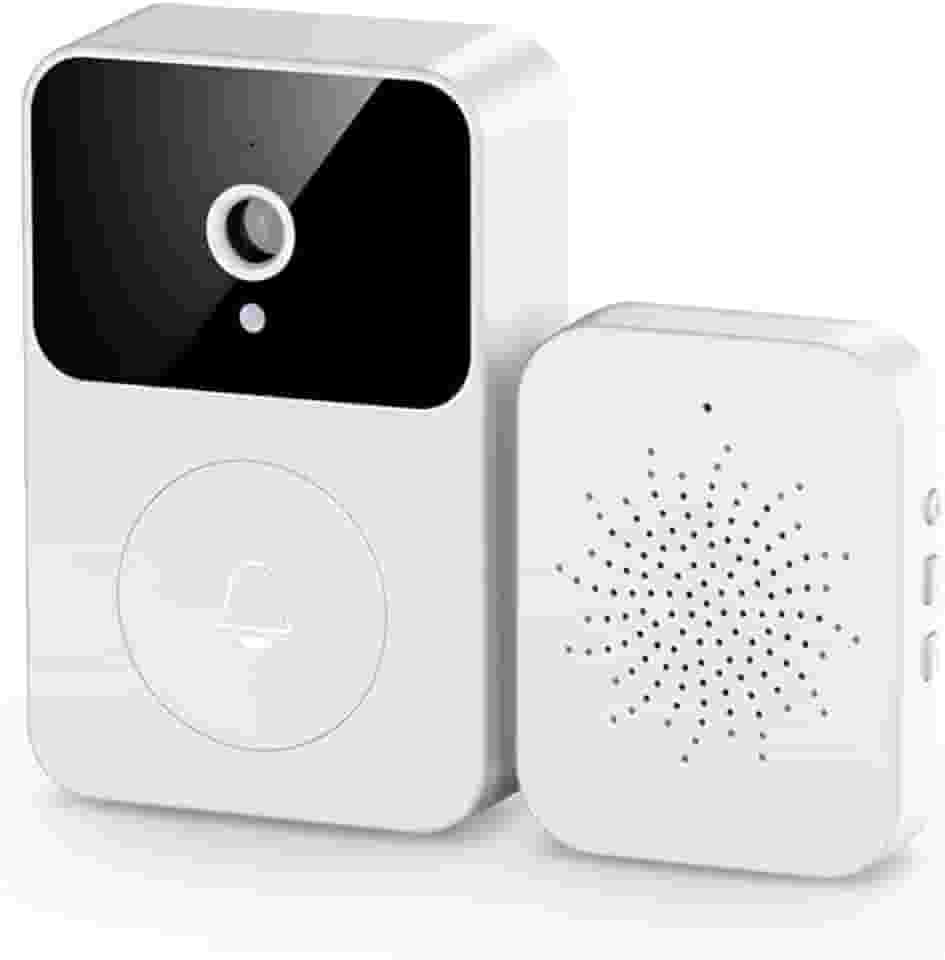 Campainha Inteligente Wi-Fi HD, Vídeo Porteiro Sem Fio com Câmera, Visualização pelo Celular, Bateria Recarregável, Smart Home