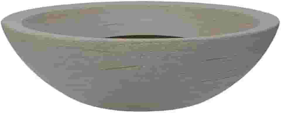 Vasart Terra Vaso de Flores Bowl, Granito Pedra, 55x16cm