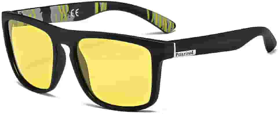 Óculos De Sol Polarizado Uv400 Quadrado Unissex Esportivo