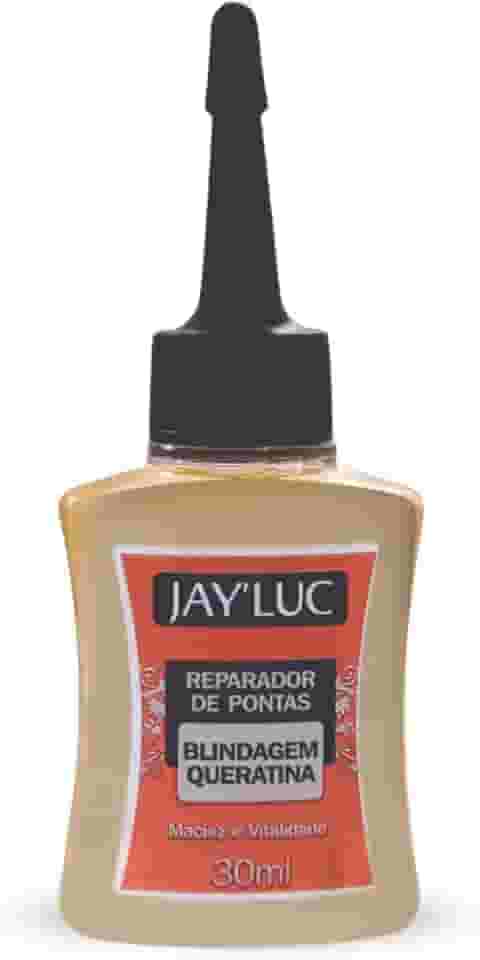 Reparador De Pontas Blindagem Queratina Jay Luc 30Ml Restaurador De Pontas Duplas Ressecadas Espigadas E Cabelos Ressecados Amarelo Maciez E Vitalidade
